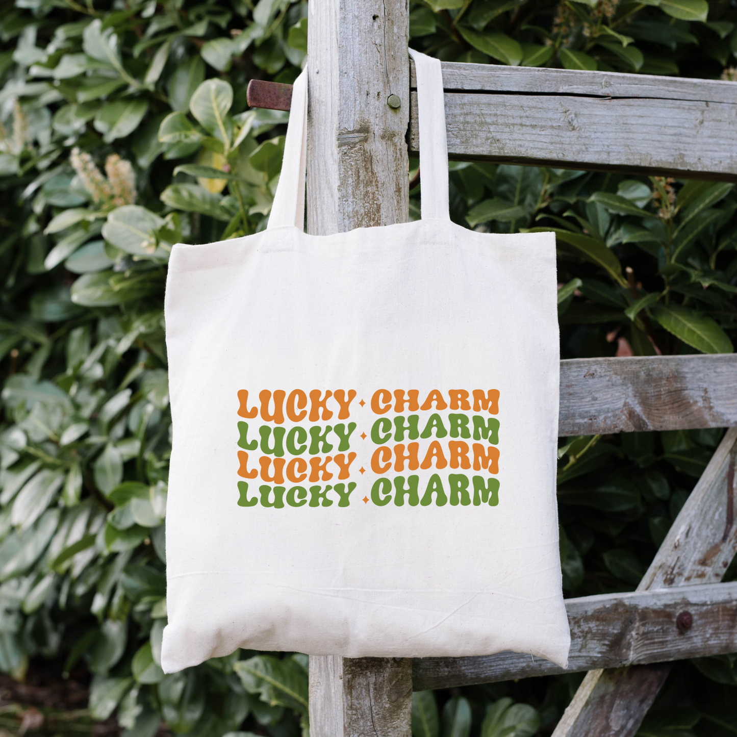 Lucky Charm Tote Bag, Reusable Tote Bag, St Patricks Day Tote Bag