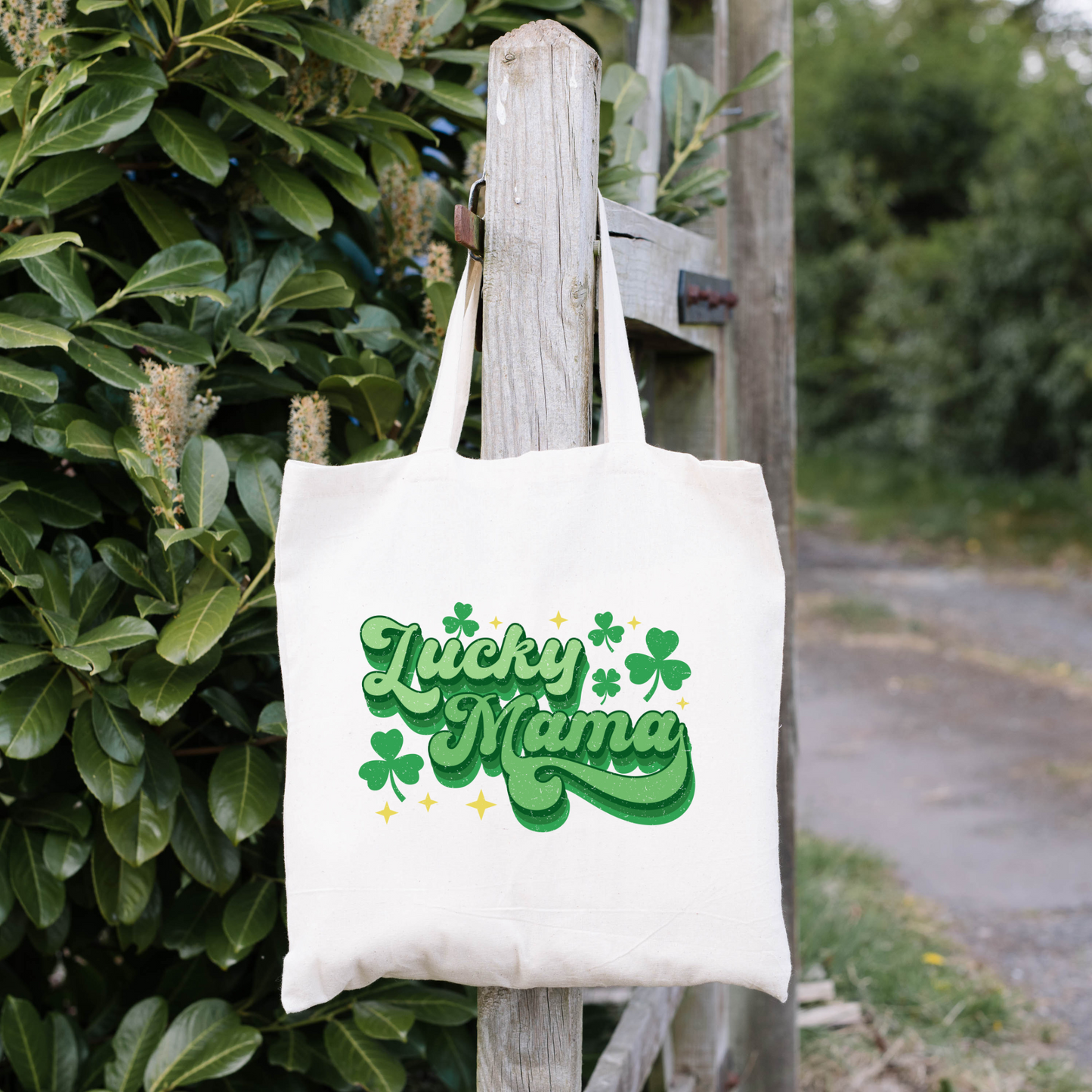 Lucky Mama Tote Bag, Reusable Tote Bag, St Patricks Day Tote Bag