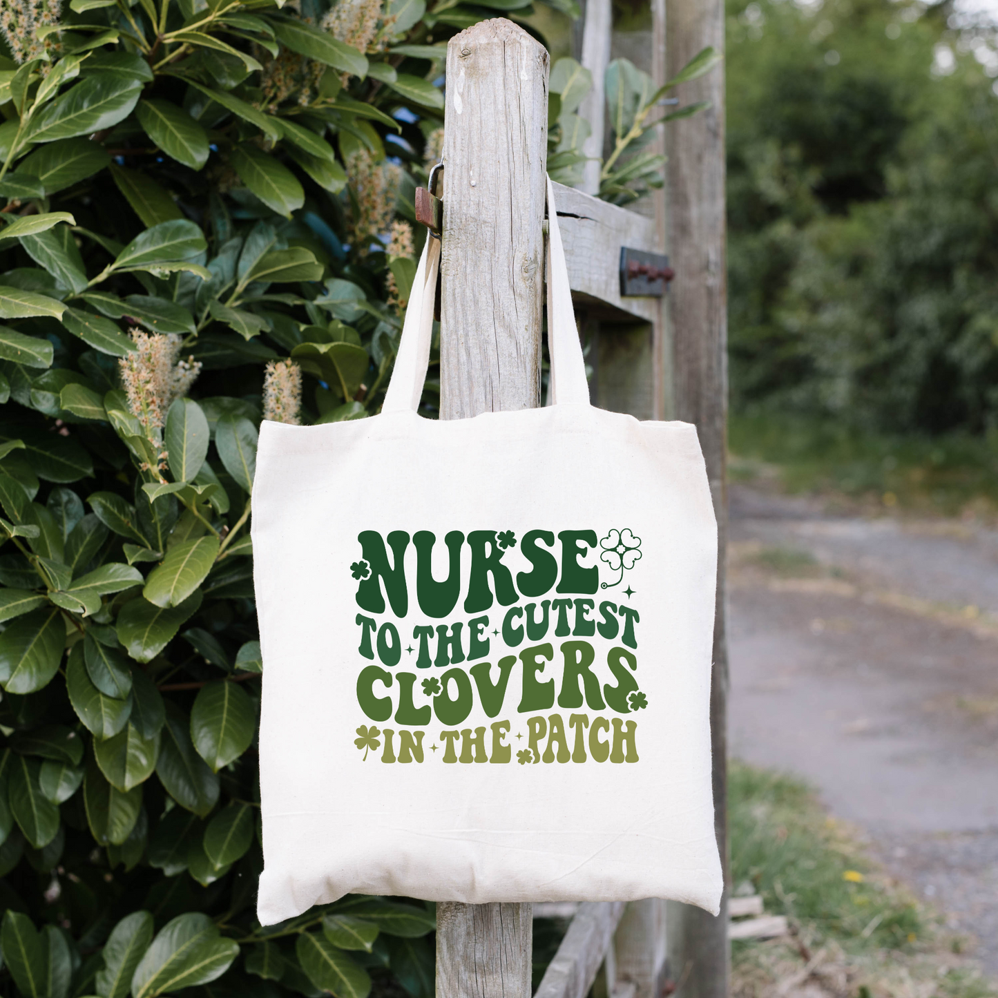 Nurse To The Cutest Clovers In the Patch Tote Bag, Reusable Tote Bag, St Patricks Day Tote Bag