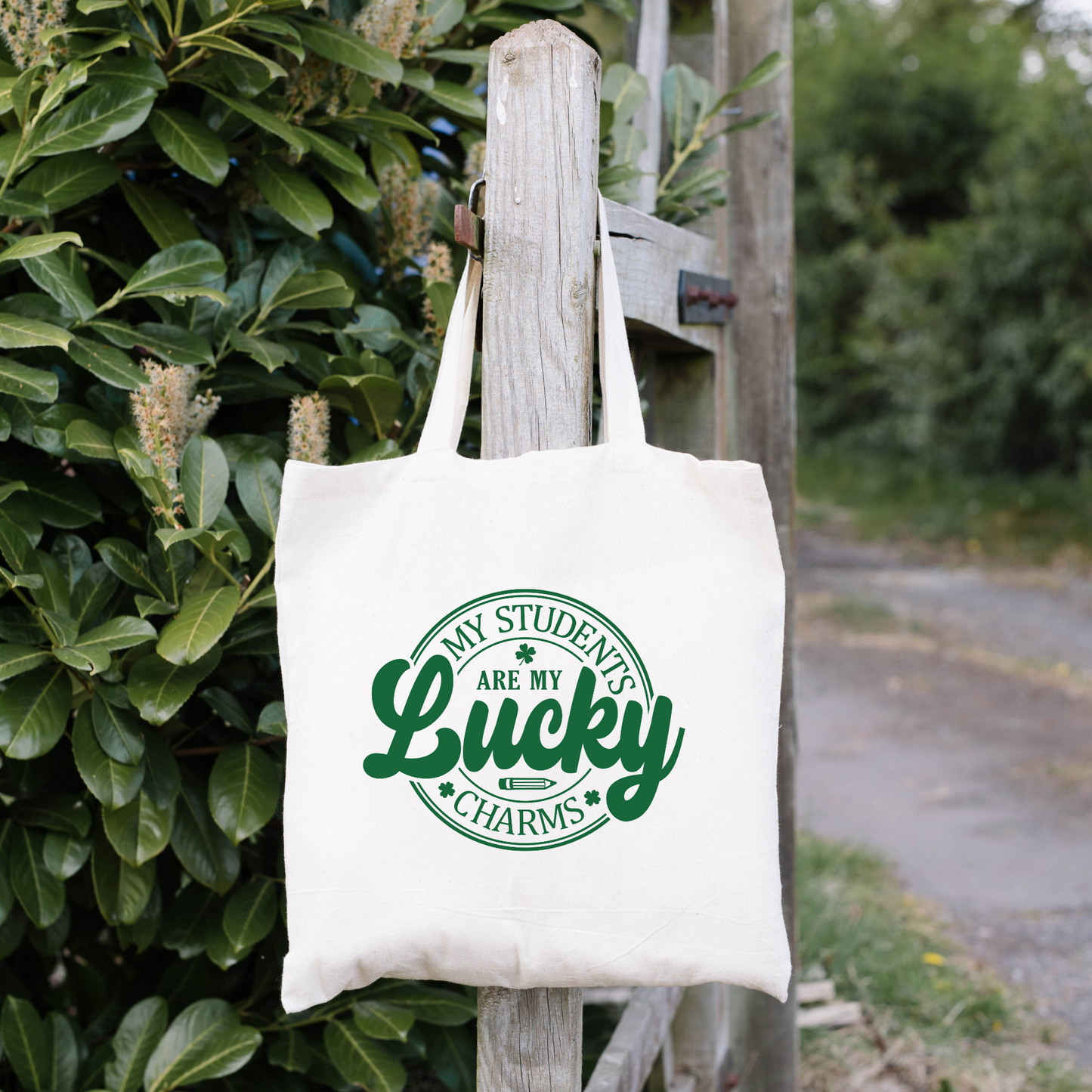 My Students Are My Lucky Charms Tote Bag, Reusable Tote Bag, St Patricks Day Tote Bag