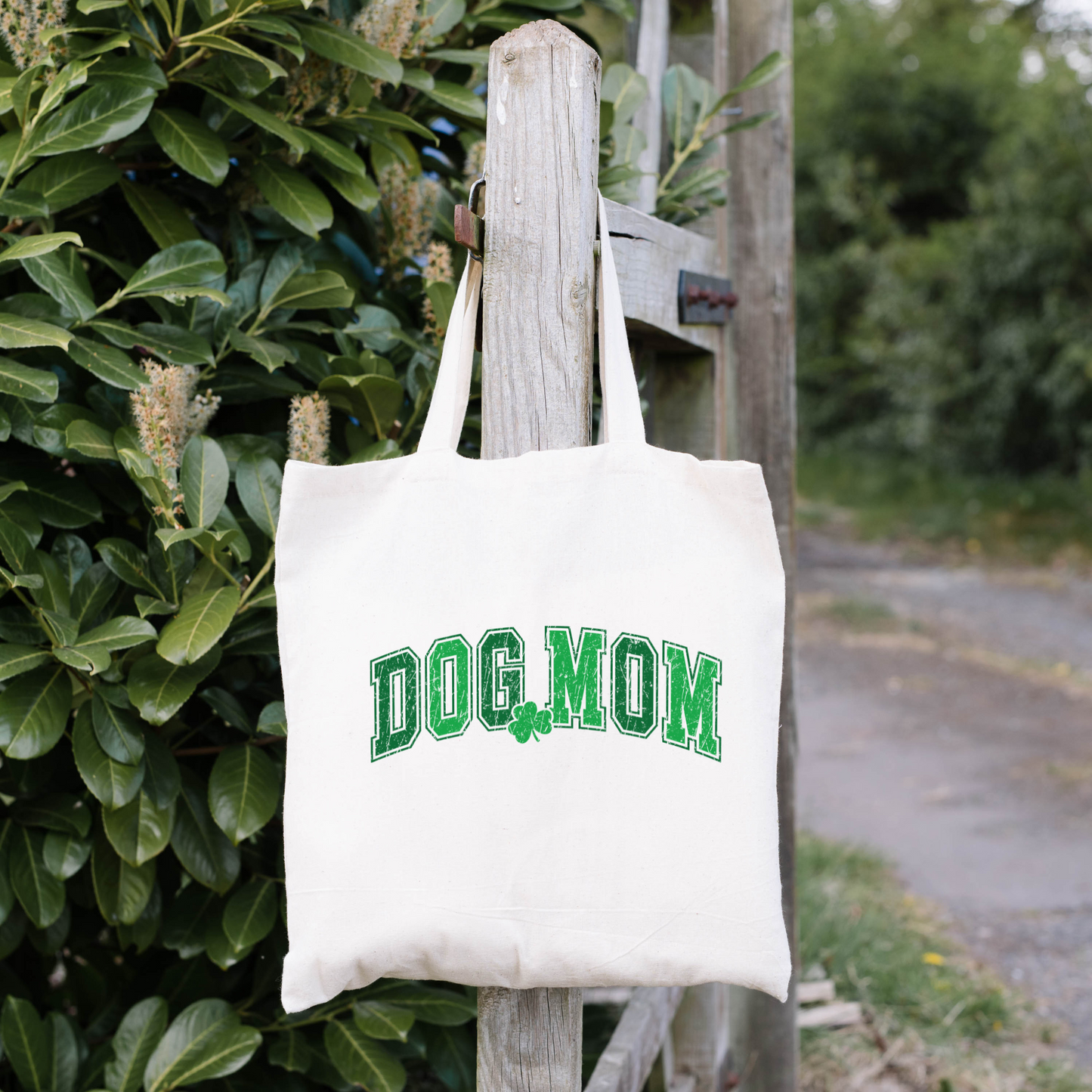 Dog Mom Tote Bag, Reusable Tote Bag, St Patricks Day Tote Bag