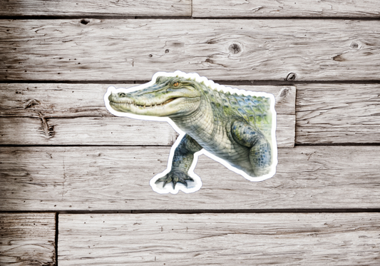 Alligator Tree Sticker or Magnet