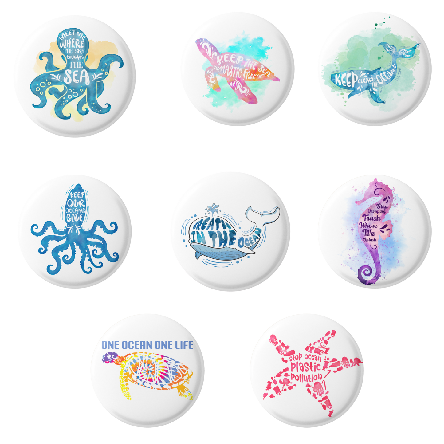 Environmental Ocean Pins Mix