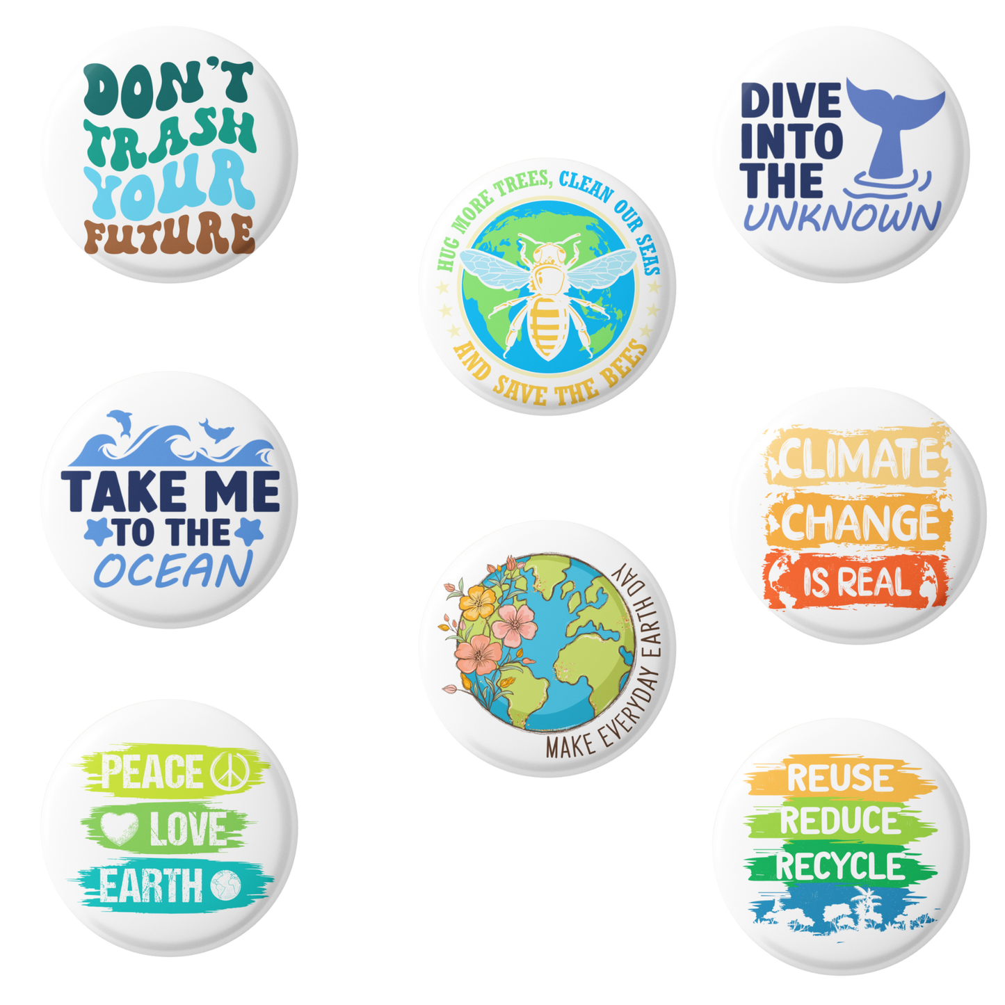 Earth Day Pins Mix