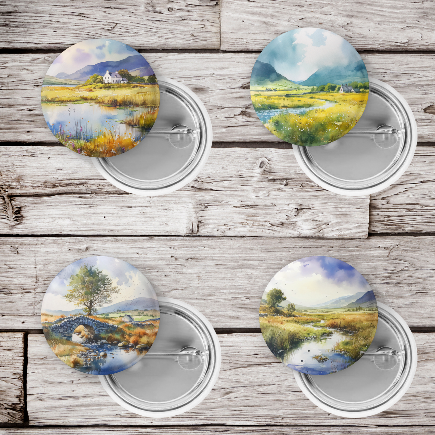 Irish Landscape Pins Mix