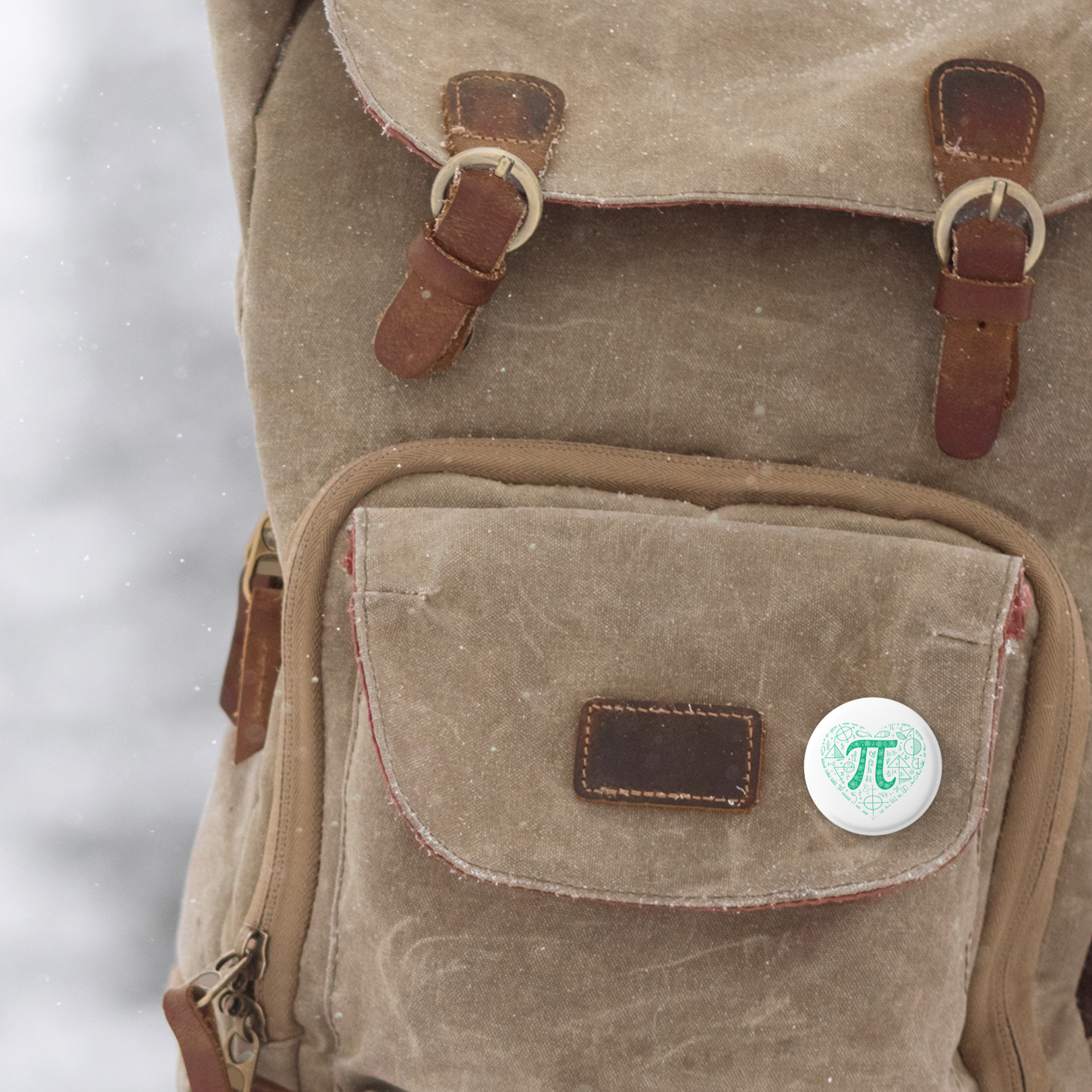 Pi Pin Back Button, Magnet