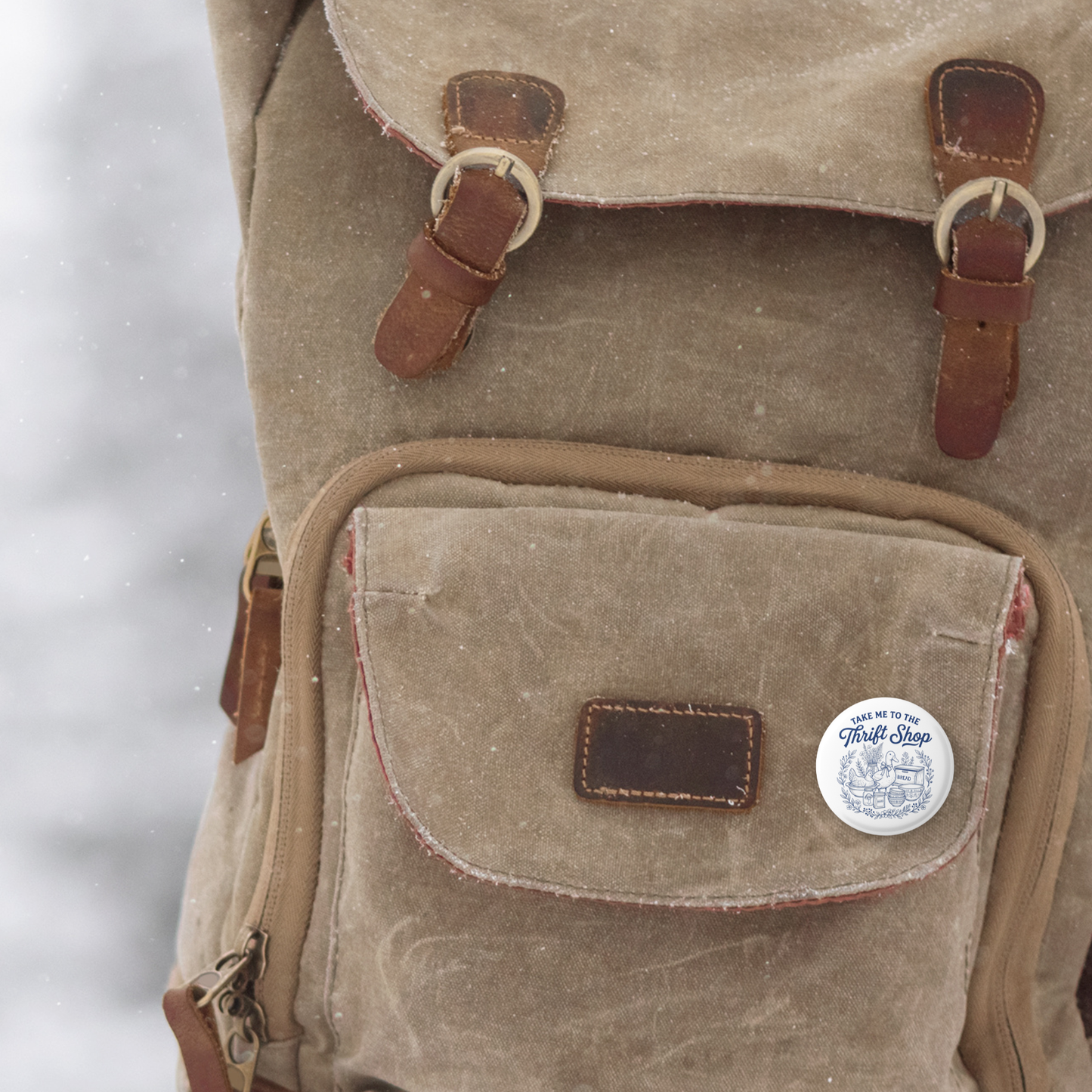 Take Me To The Thrift Shop Pin Back Button, Magnet