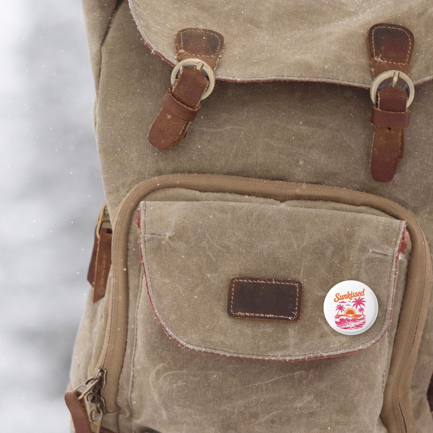 Sunkissed Pin Back Button, Magnet