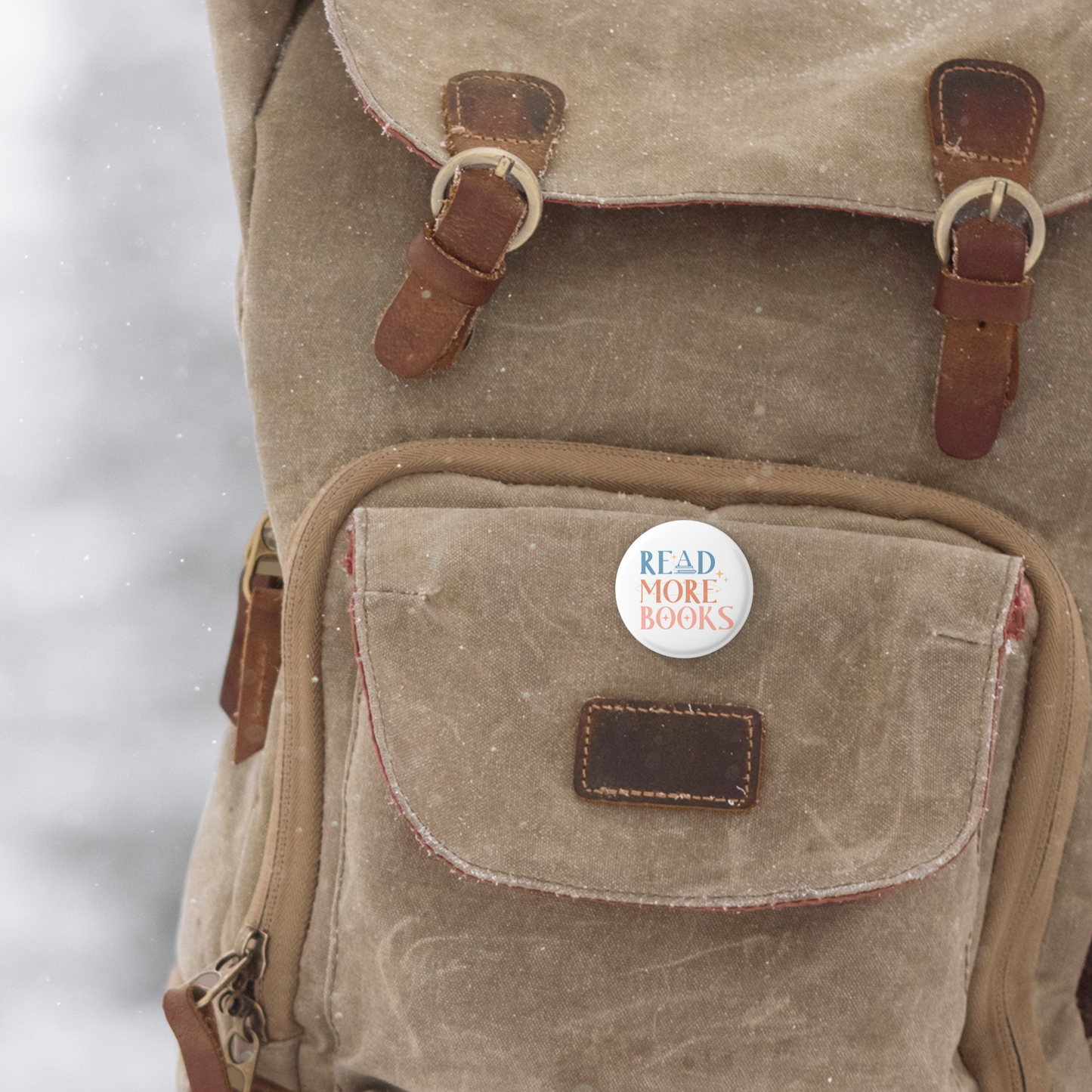 Read More Books Pin Back Button, Magnet