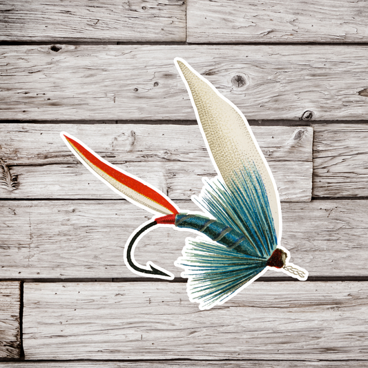 Bass Fly Hook Sticker