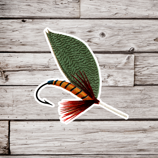 Bass Fly Hook Sticker