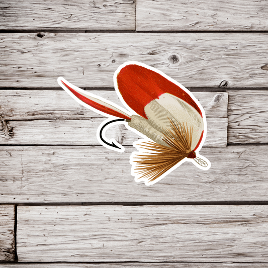 Bass Fly Hook Sticker