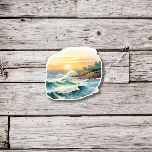 Beach Landscape Sticker