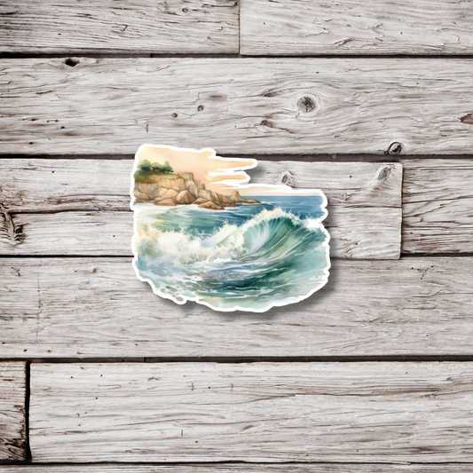 Beach Landscape Sticker