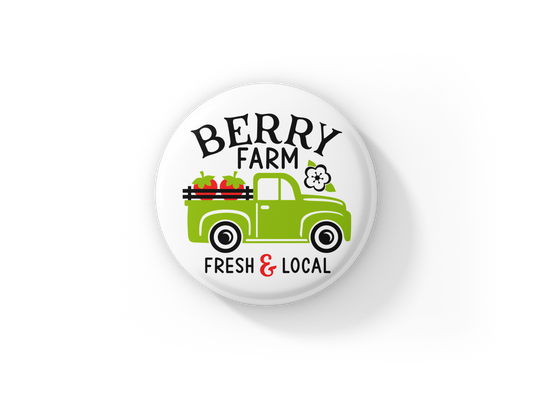 Berry Farm Pin Back Button, Magnet, Keychain