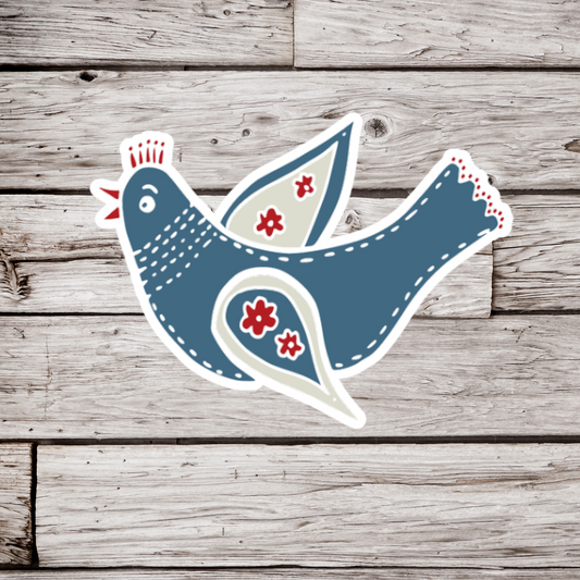 Folk Bird Sticker