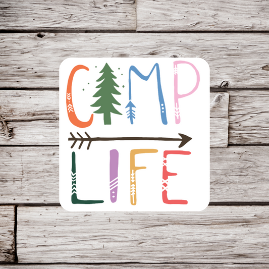 Camp Life Sticker