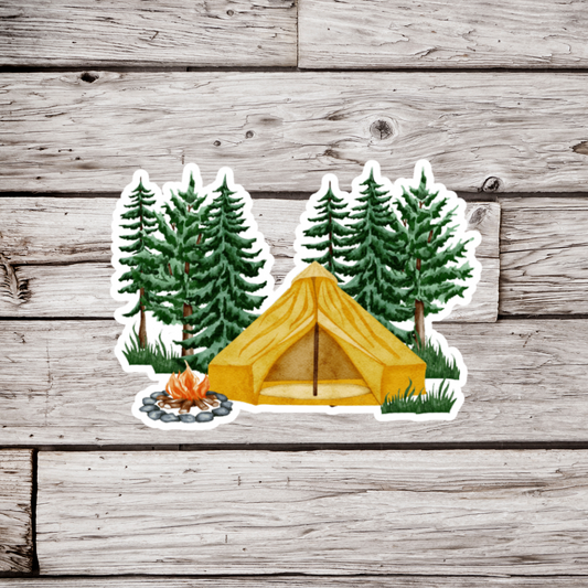 Camping Sticker