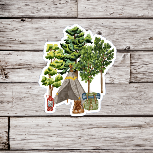 Camping Sticker