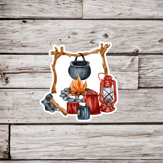 Campfire Sticker