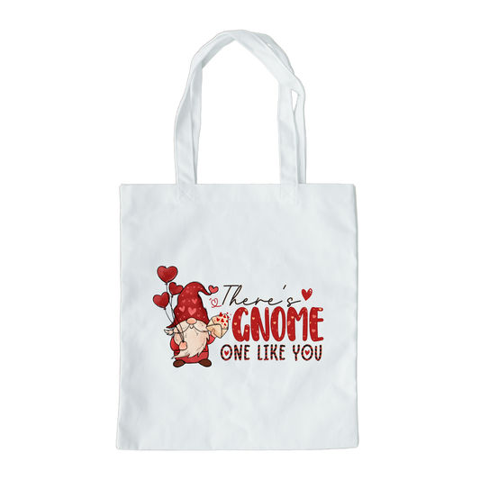 Theres Gnome Like You Tote Bag, Reusable Tote Bag, Valentines Day Tote Bag