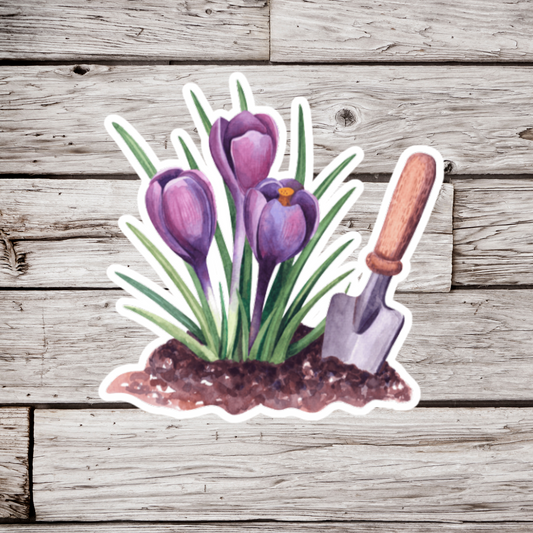 Crocus Flower Sticker