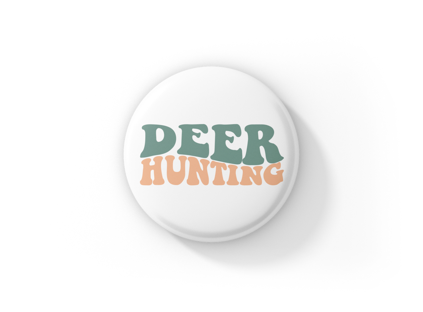 Deer Hunting Pin Back Button, Magnet, Keychain