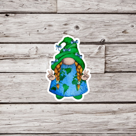 Earth Gnome Sticker