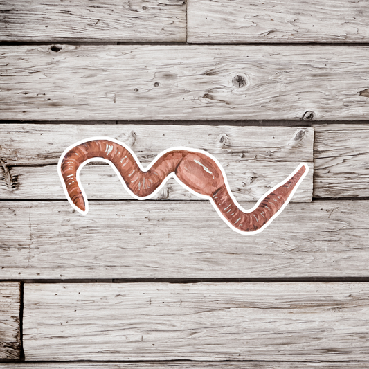 Earthworm Sticker