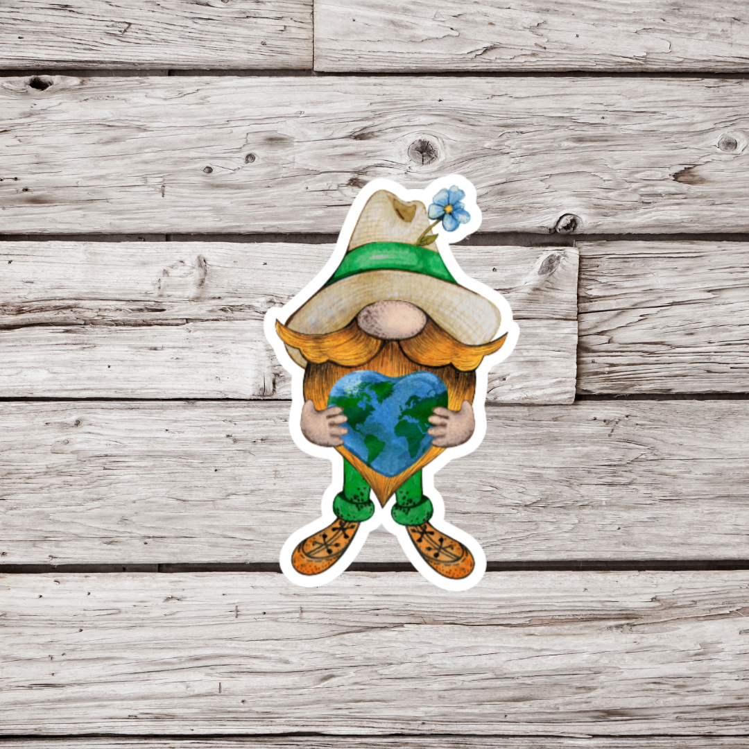 Earth Gnome Sticker