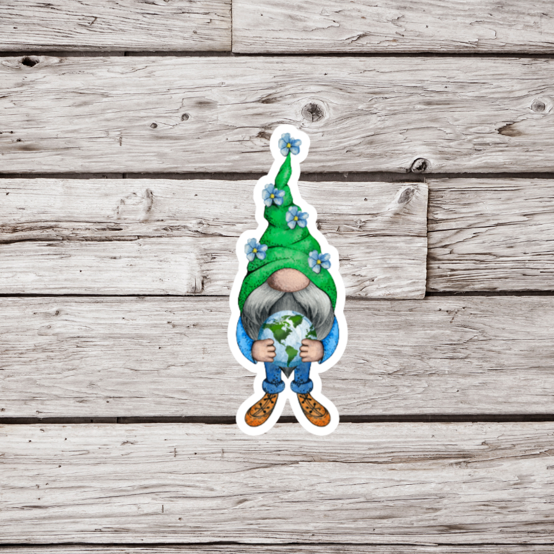 Earth Gnome Sticker