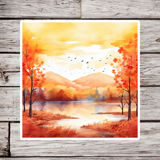 Fall Landscape Sticker