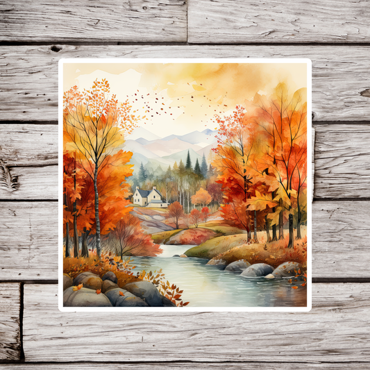 Fall Landscape Sticker