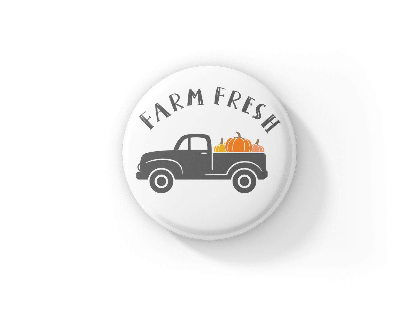 Farm Fresh Pin Back Button, Magnet, Keychain