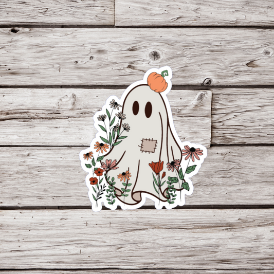 Floral Ghost Sticker