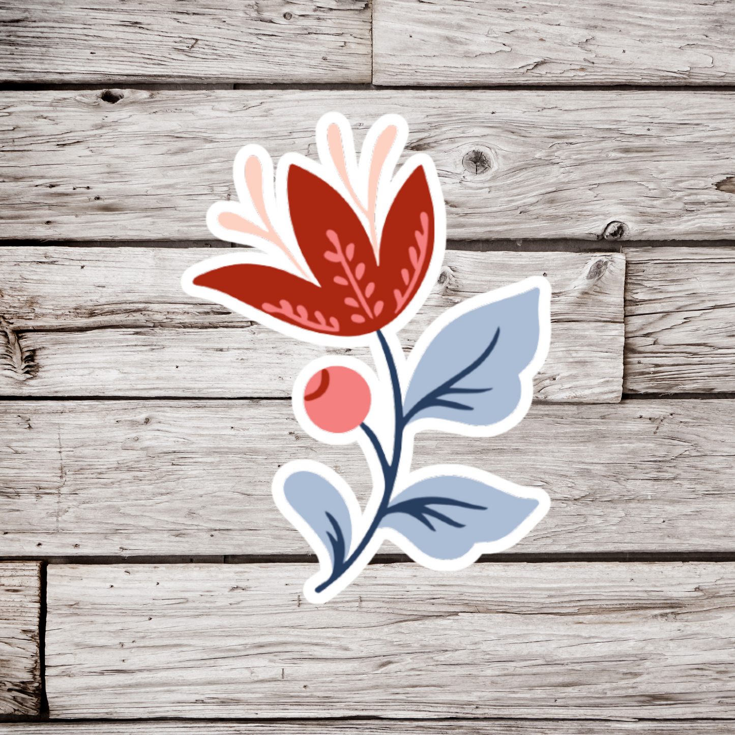 Folk Flower Sticker