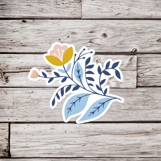 Folk Flower Sticker