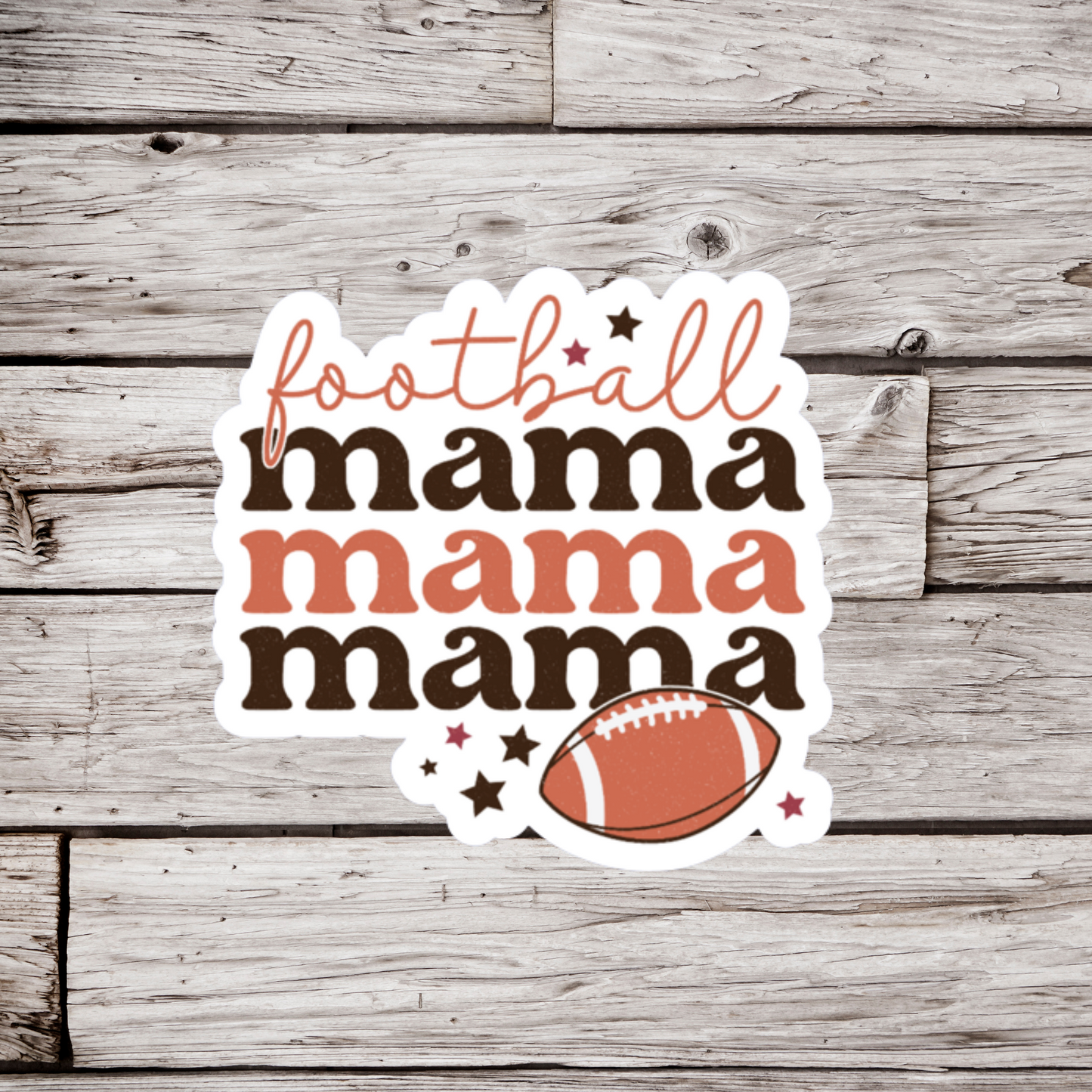 Football Mama Sticker