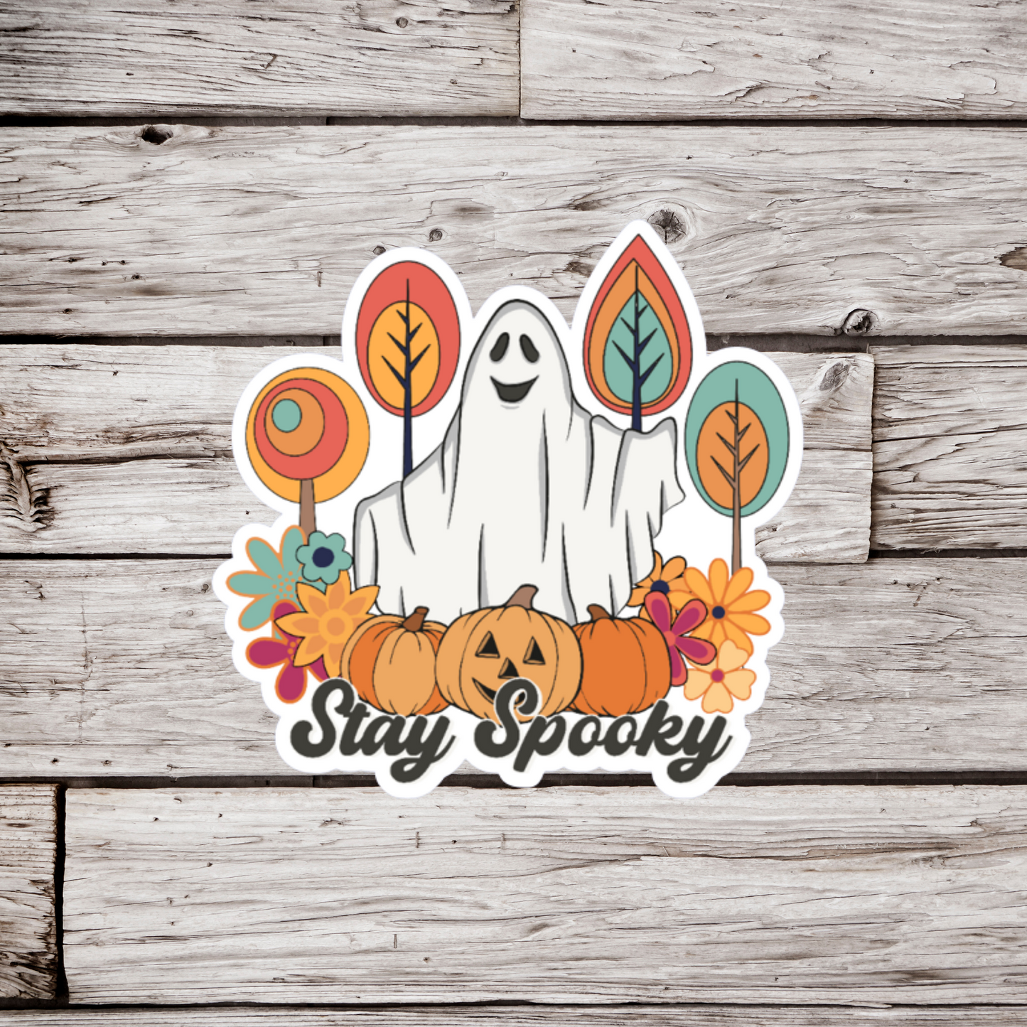 Stay Spooky Ghost Sticker