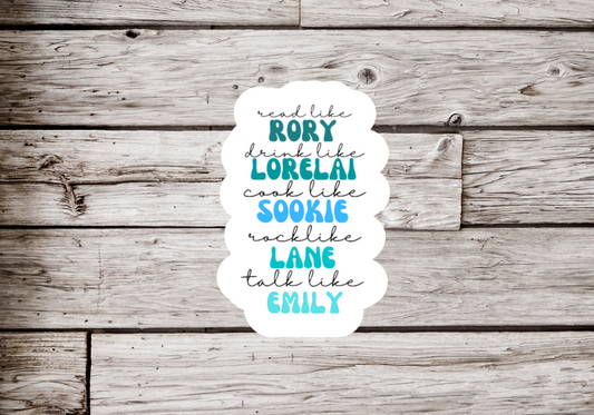 Rory Lorelai Sookie Lane Emily Sticker