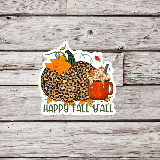 Happy Fall Yall Sticker