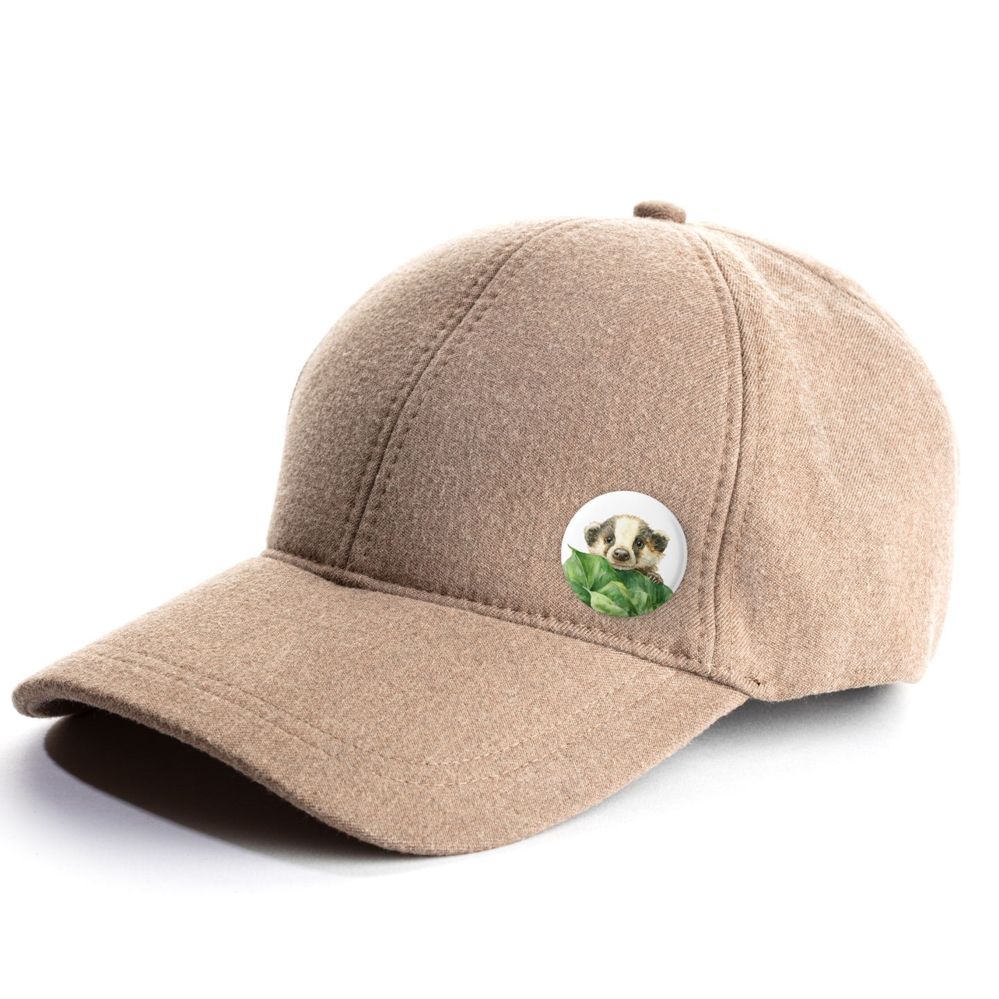 Badger 2 Pin Back Button, Magnet