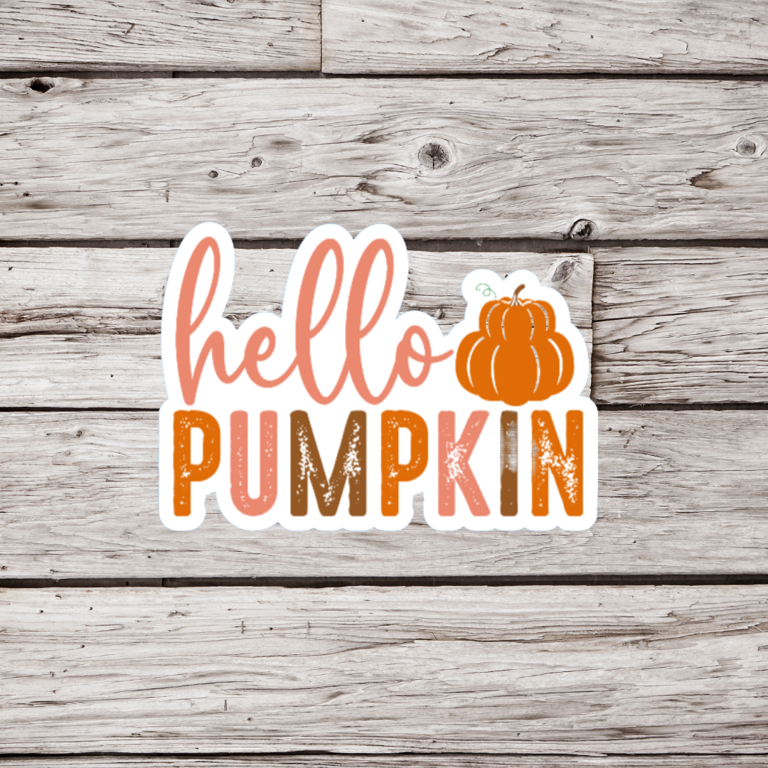 Hello Pumpkin Sticker