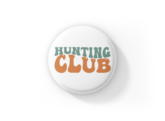 Hunting Club Pin Back Button