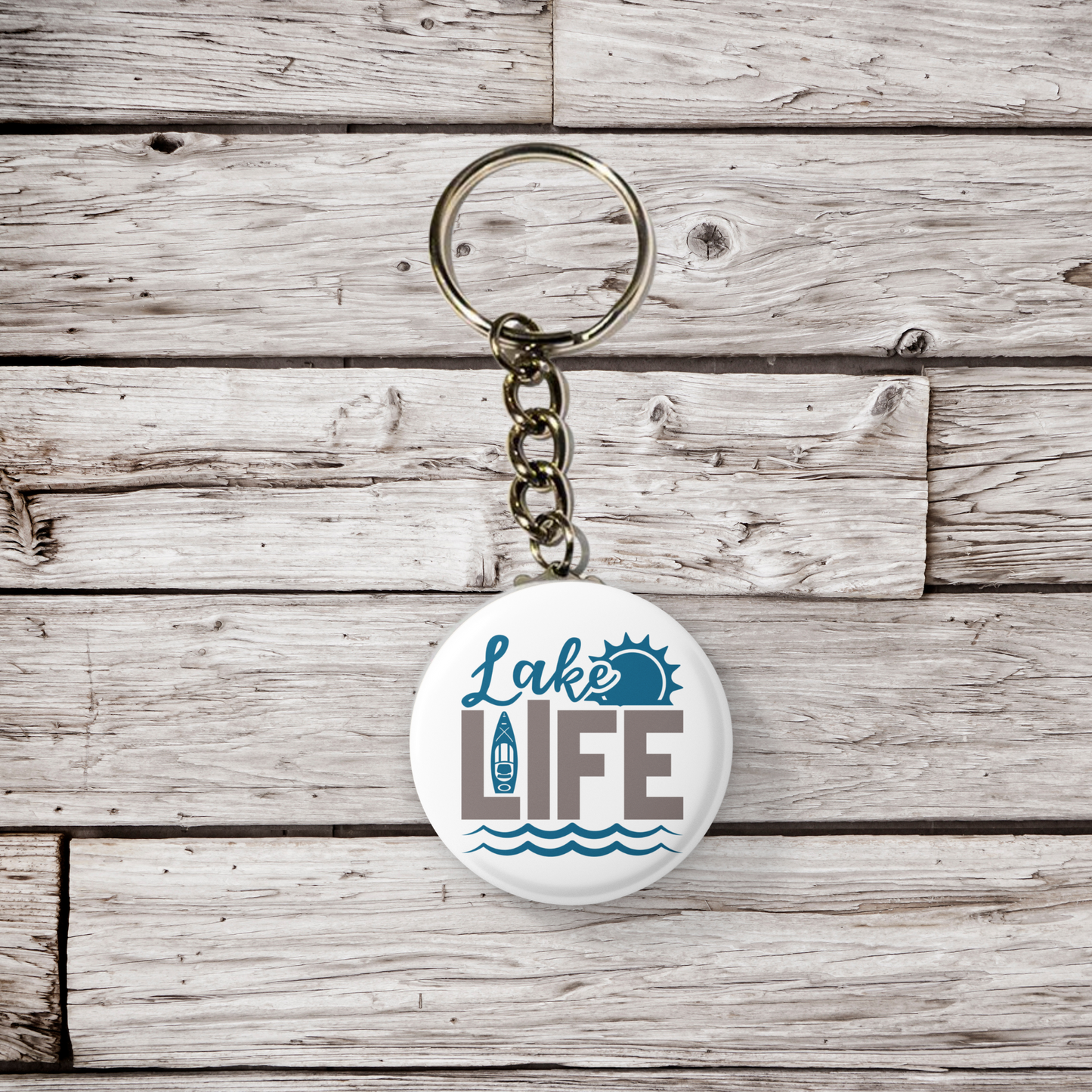 Lake Life Pin Back Button, Magnet, Keychain