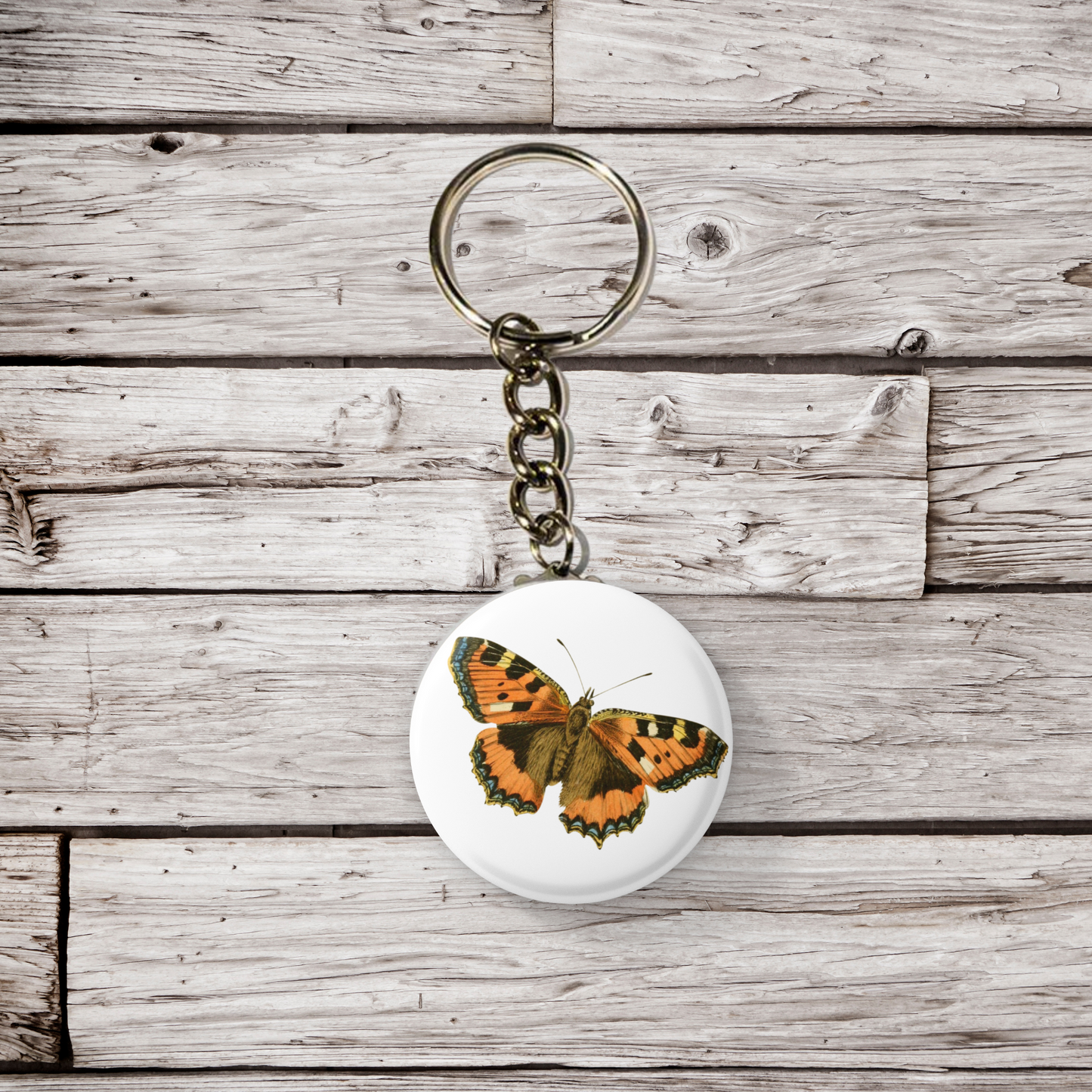 Butterfly Pin Back Button, Magnet, Keychain