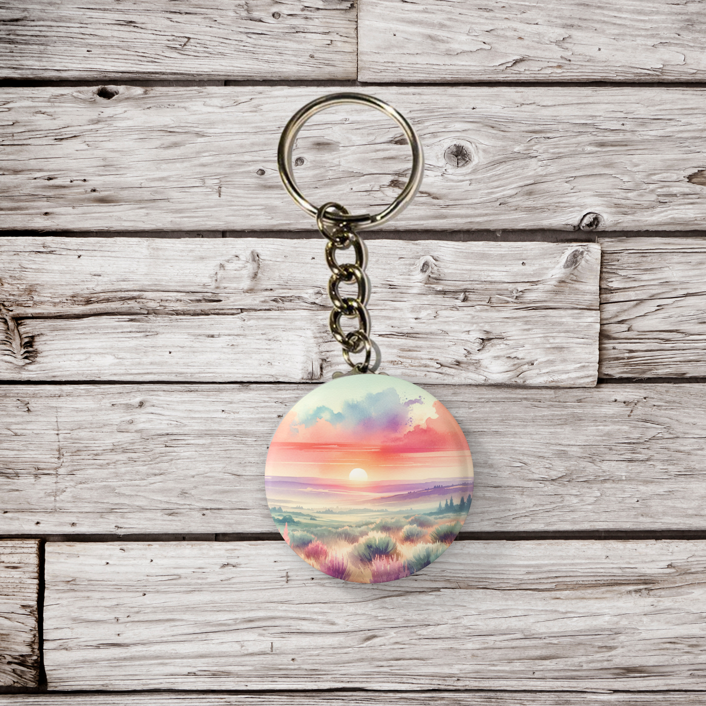 Southwest Desert 5 Pin Pin Back Button, Magnet, Keychain