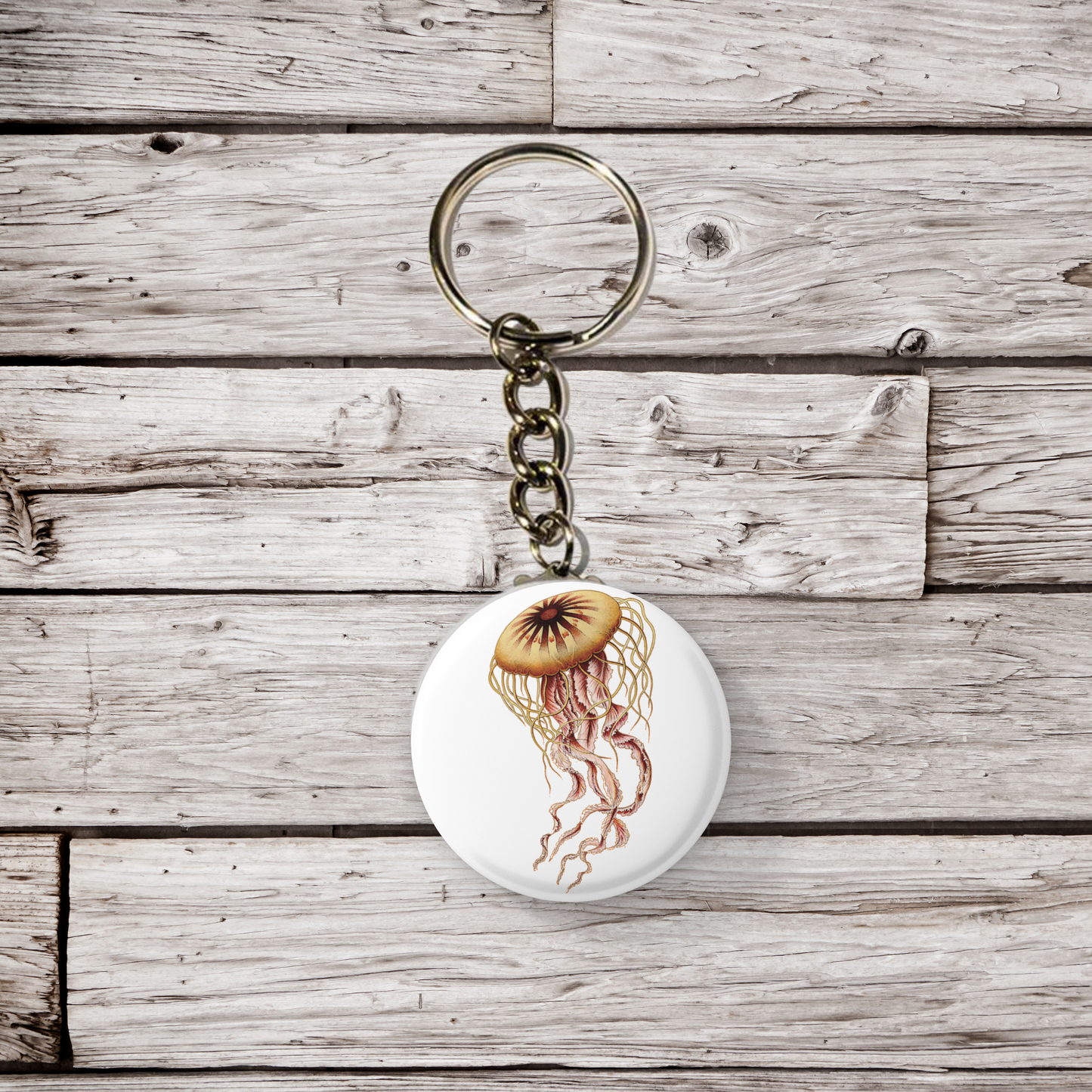 Jellyfish Pin Back Button, Magnet, Keychain