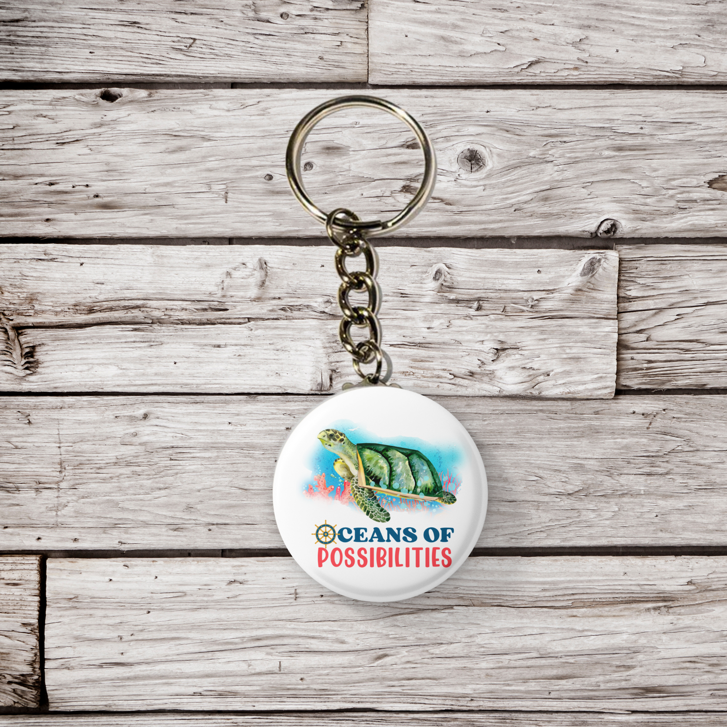 Oceans of Possibilities Pin Back Button, Magnet, Keychain