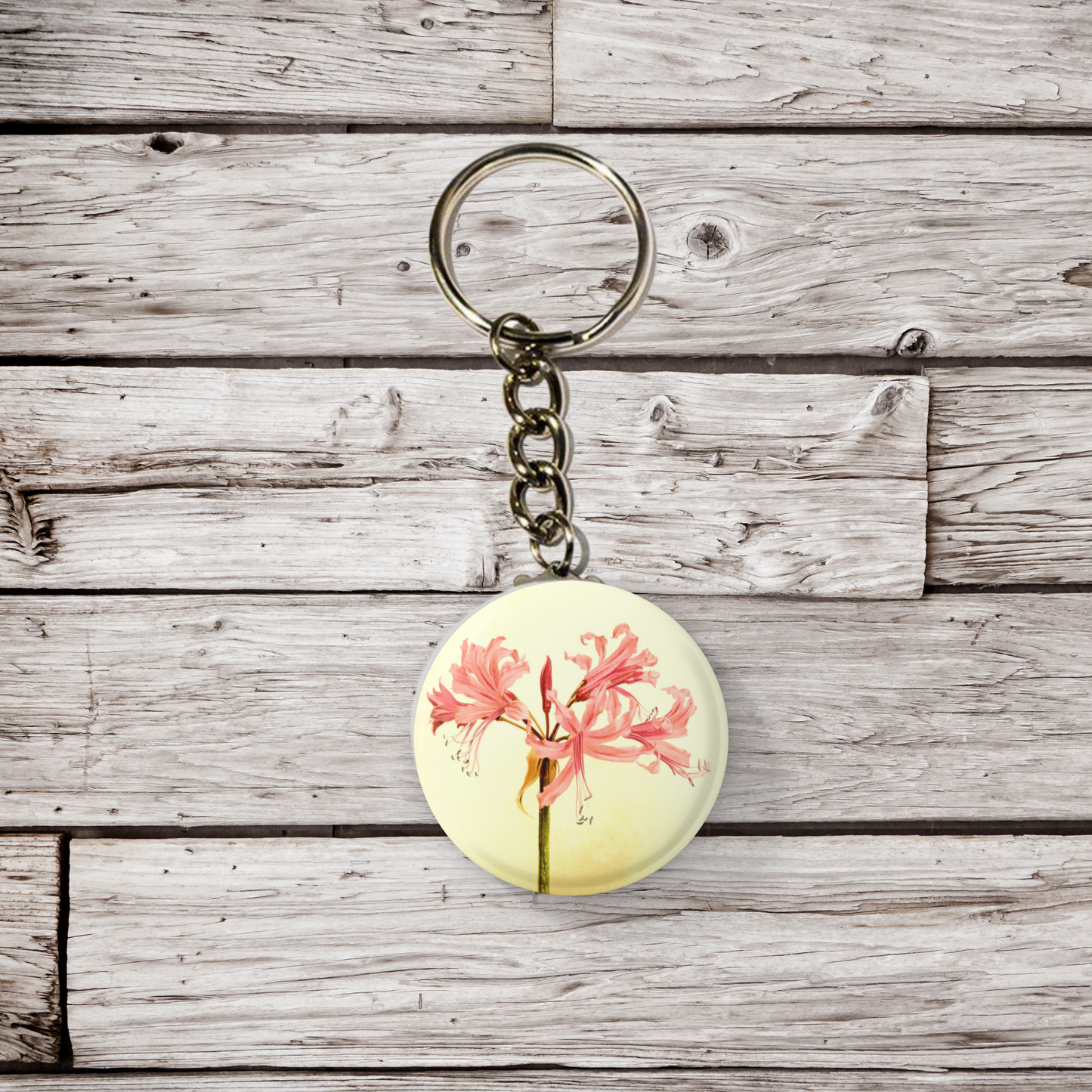 Flower Pin Back Button, Magnet, Keychain